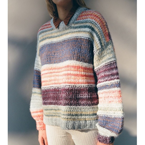 Urban Outfitters Sweaters | Urban Outfitters Blythe Striped Pullover